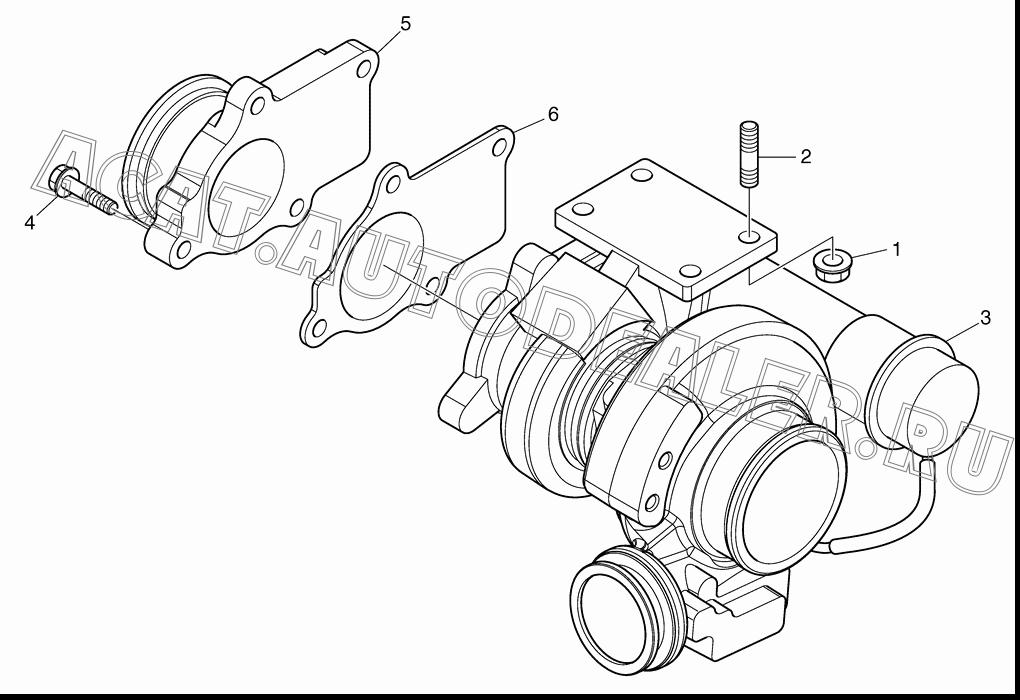 TURBOCHARGER K9007158 для Doosan DL160