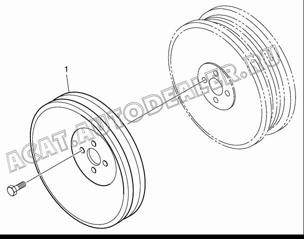 PULLEY K9003990 для Doosan DL160