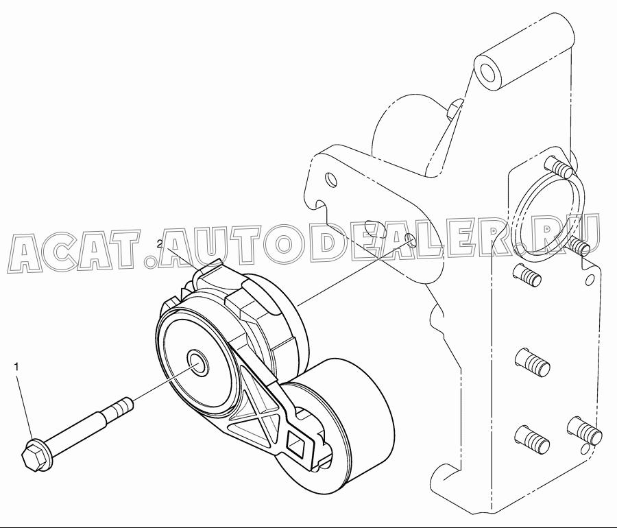 TENSIONER;BELT K9007140 для Doosan DL160