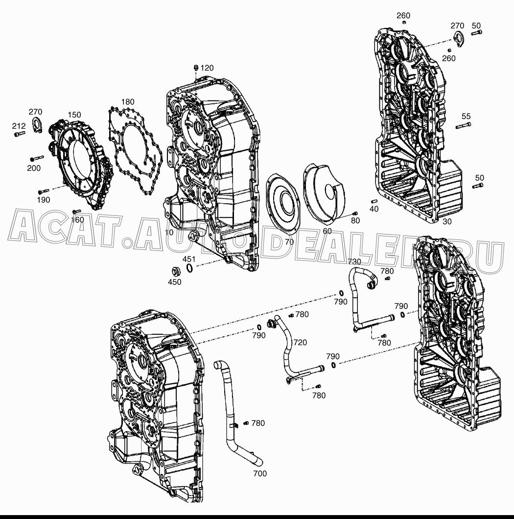 HOUSING;FRONT K9006645 для Doosan DL160