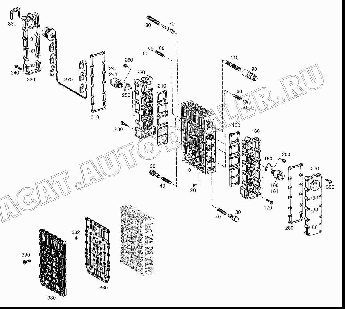 BLOCK;VALVE K9006652 для Doosan DL160