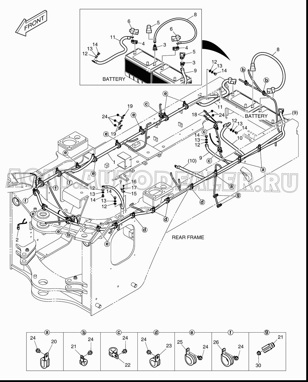 HARNESS,MAIN 310207-00346 для Doosan DL160