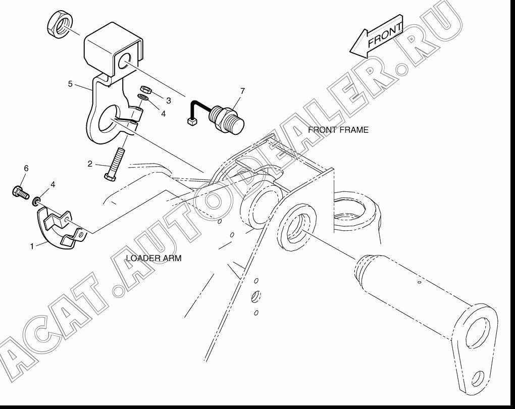 BRACKET 4195-4645 для Doosan DL160