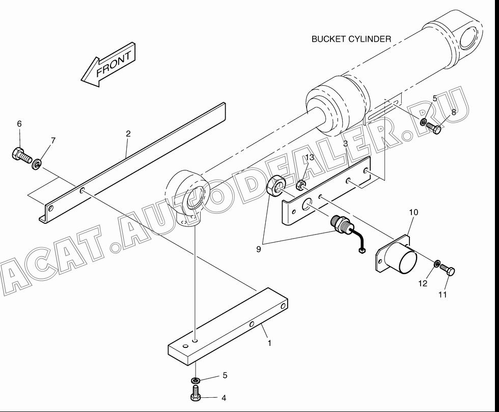 PLATE 4627-1504B для Doosan DL160