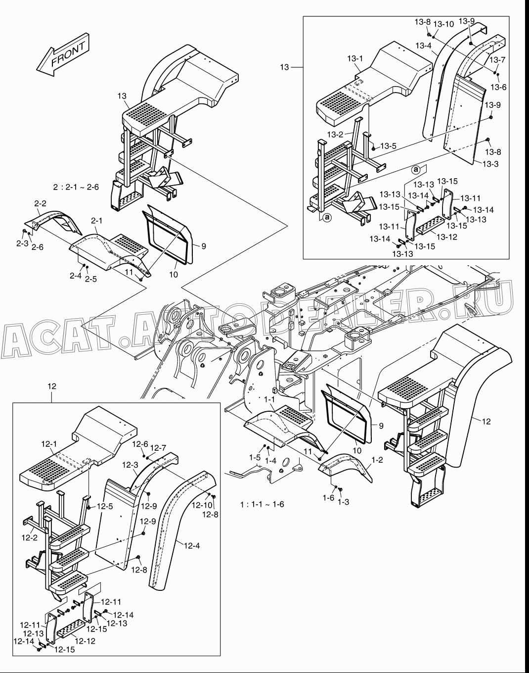 FENDER,FRONT;LH 180307-00035 для Doosan DL450