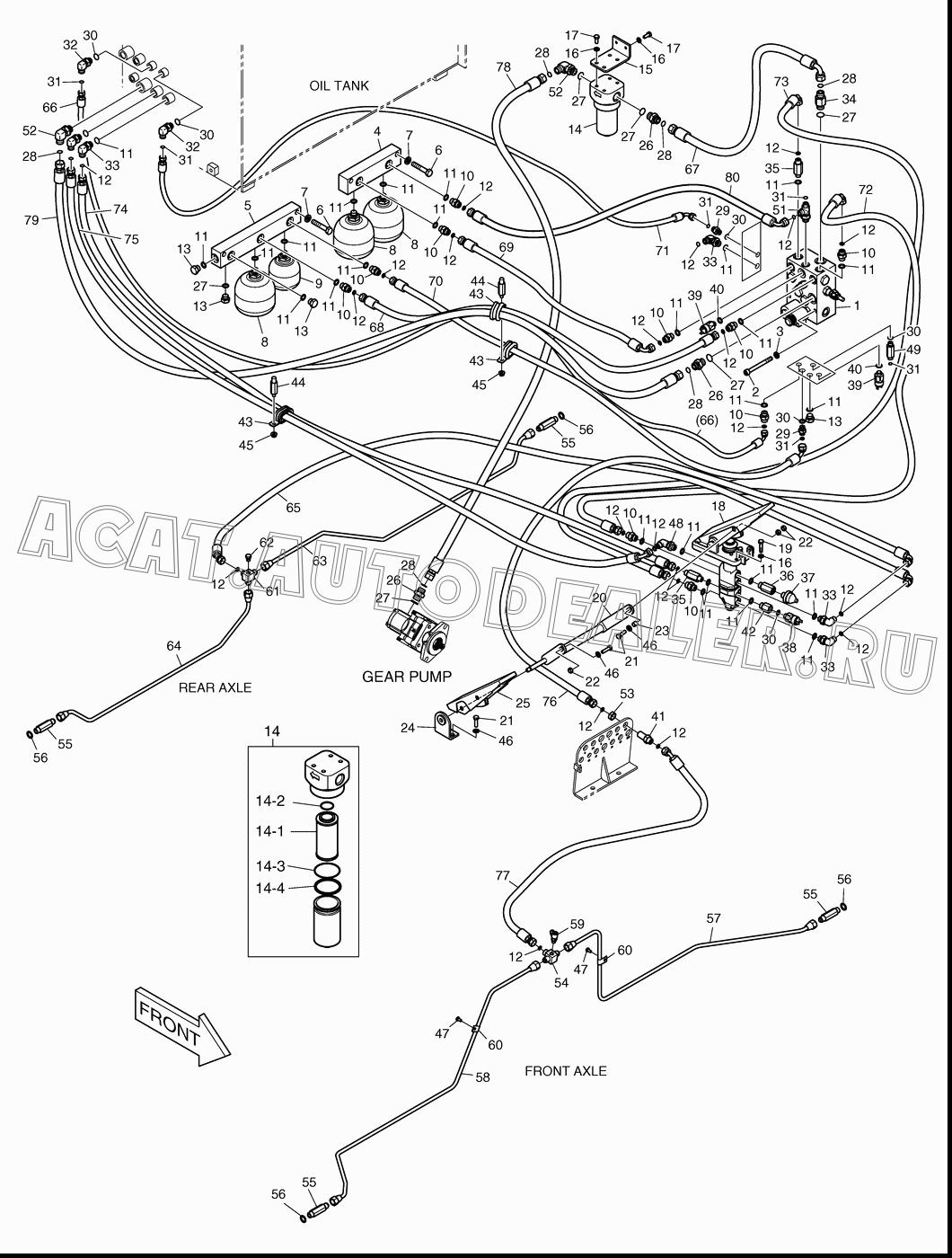 HOSE DS2013957 для Doosan DL500