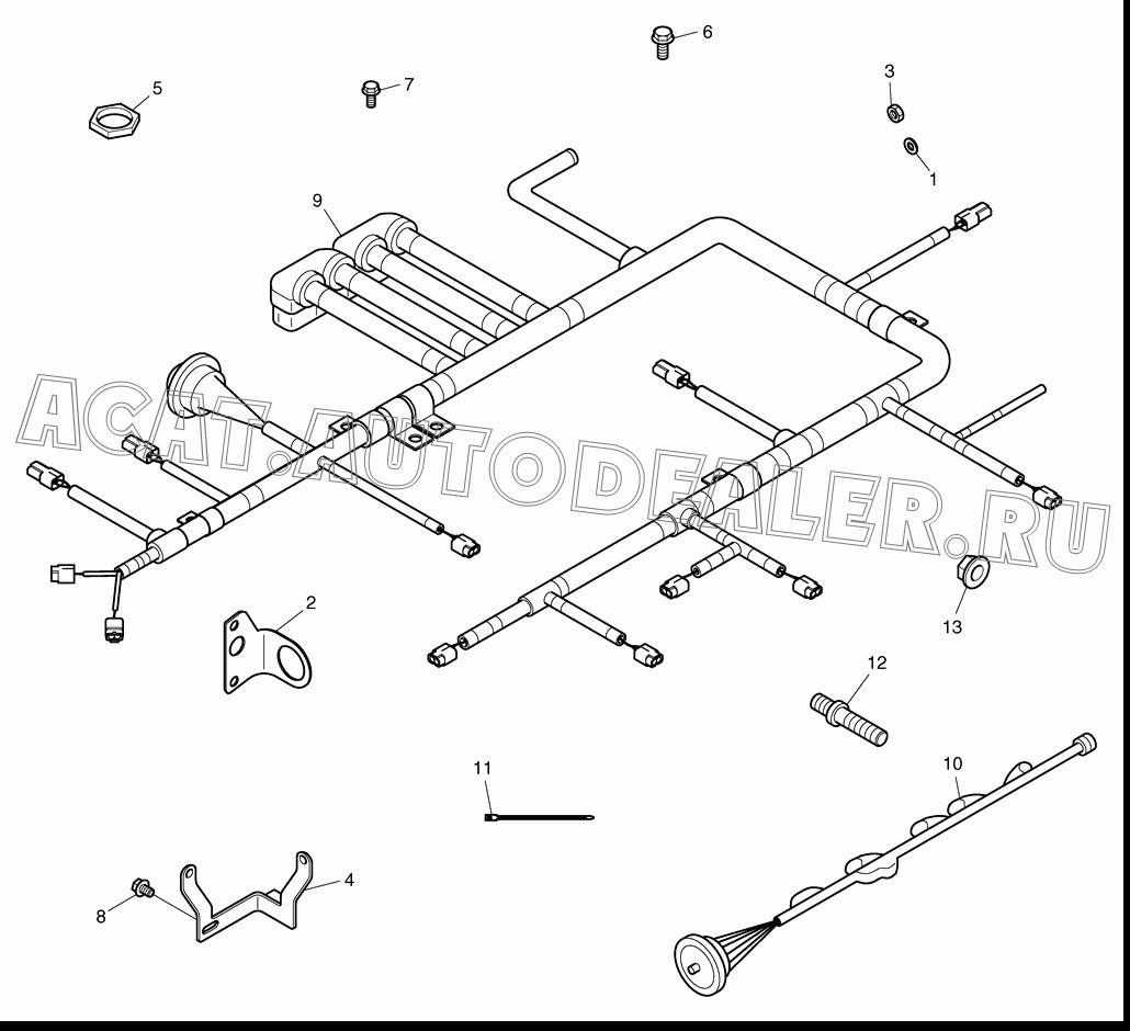 HARNESS;ETR CNT MDL WRG K9003369 для Doosan DL500