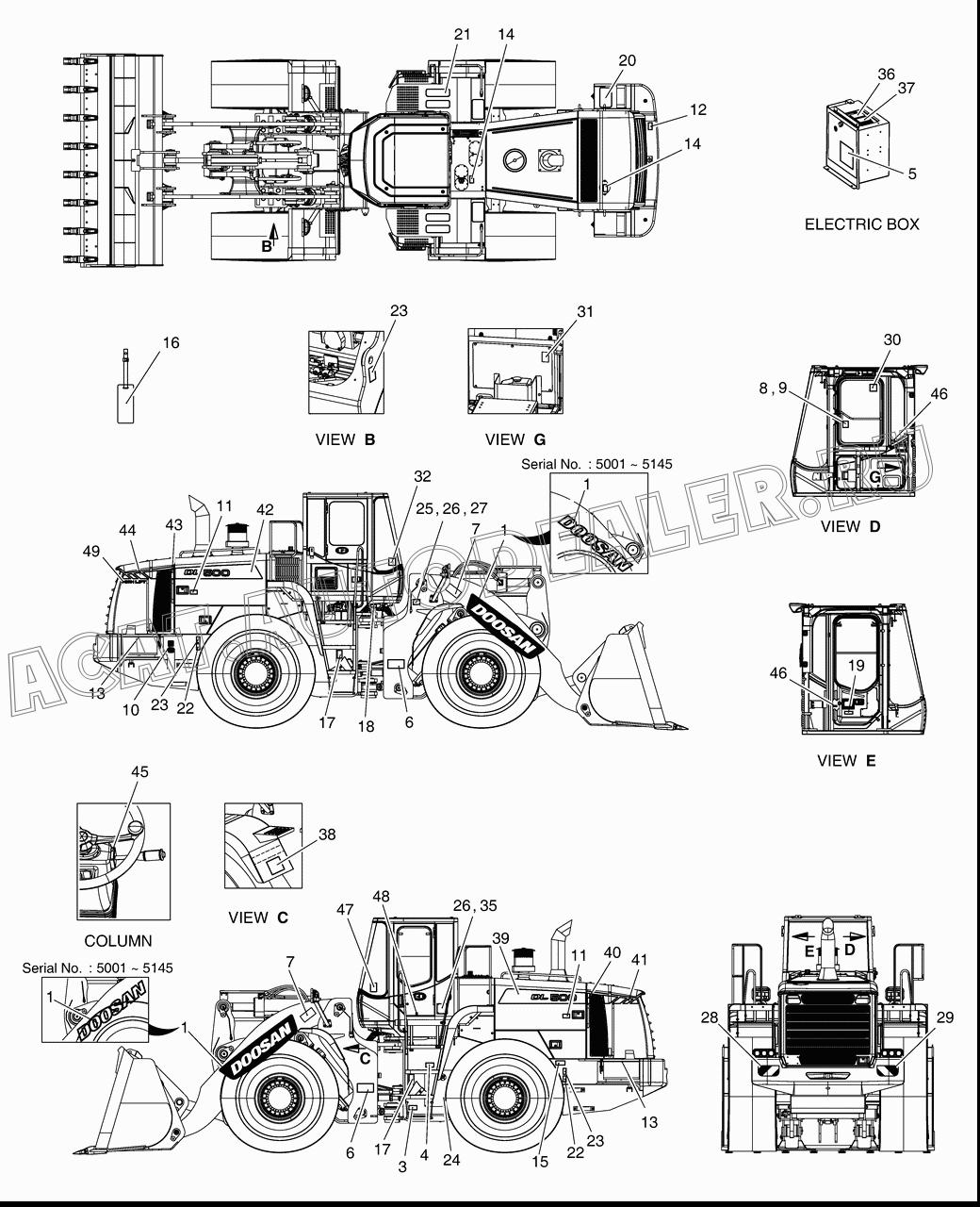 PLATE;NAME K1023778 для Doosan DL500