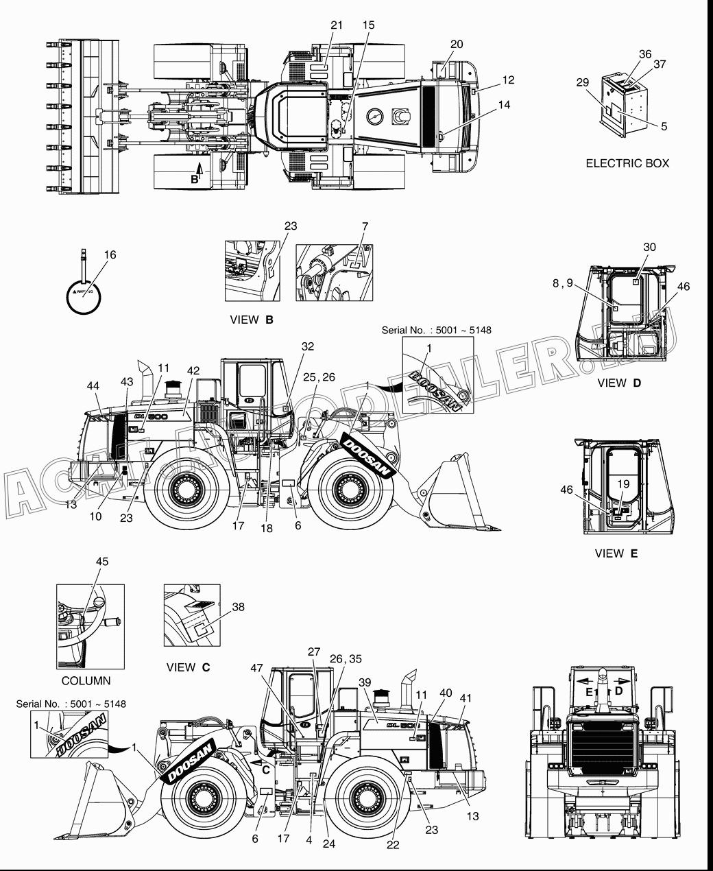 PLATE;NAME K1023765 для Doosan DL500