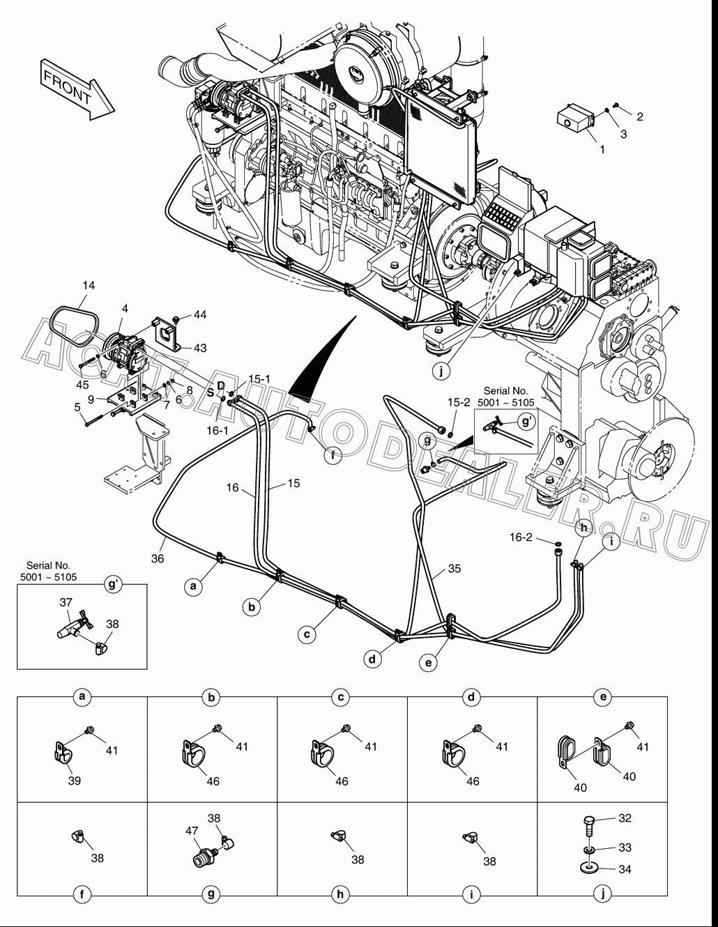 COCK;HEATER 186-00003 для Doosan DL500