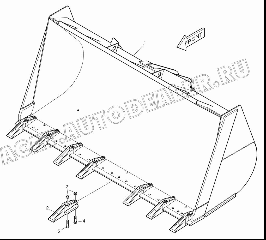 BUCKET-4.8? K1015336 для Doosan DL500