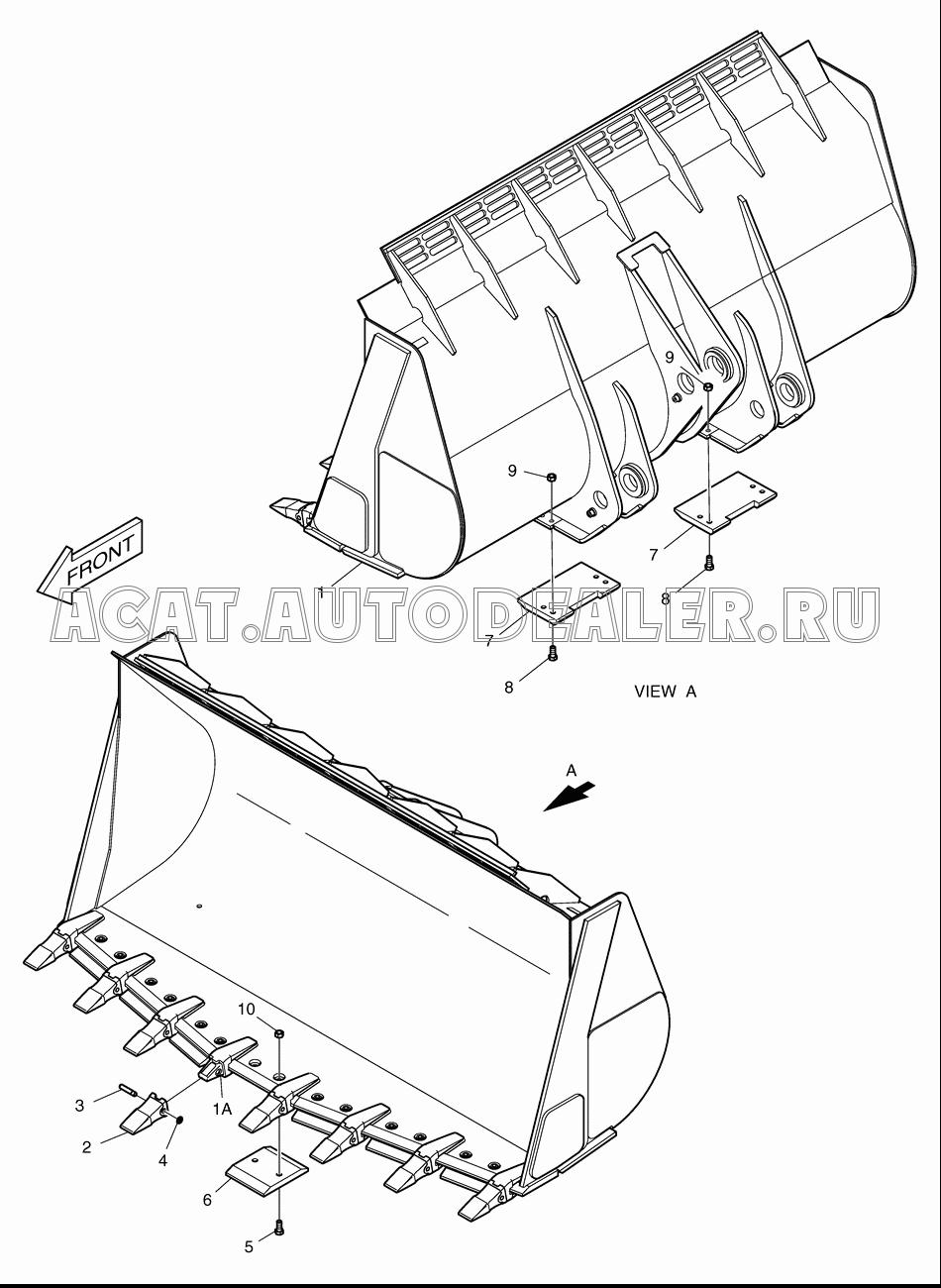 BUCKET-4.5? K1023782A для Doosan DL500