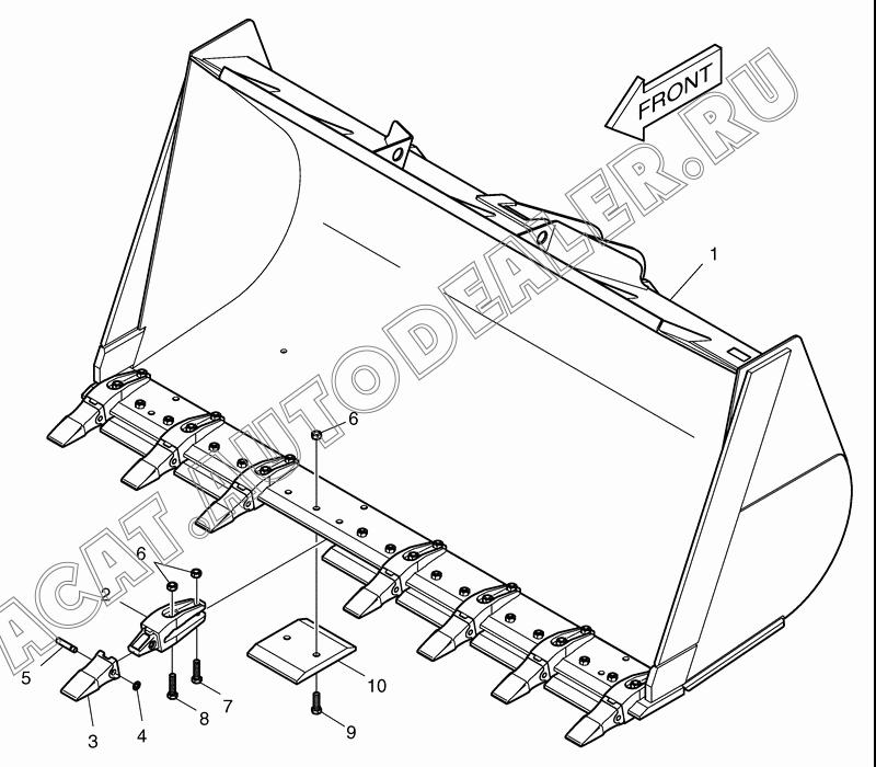 EDGE;CUTTING K1010833 для Doosan DL500