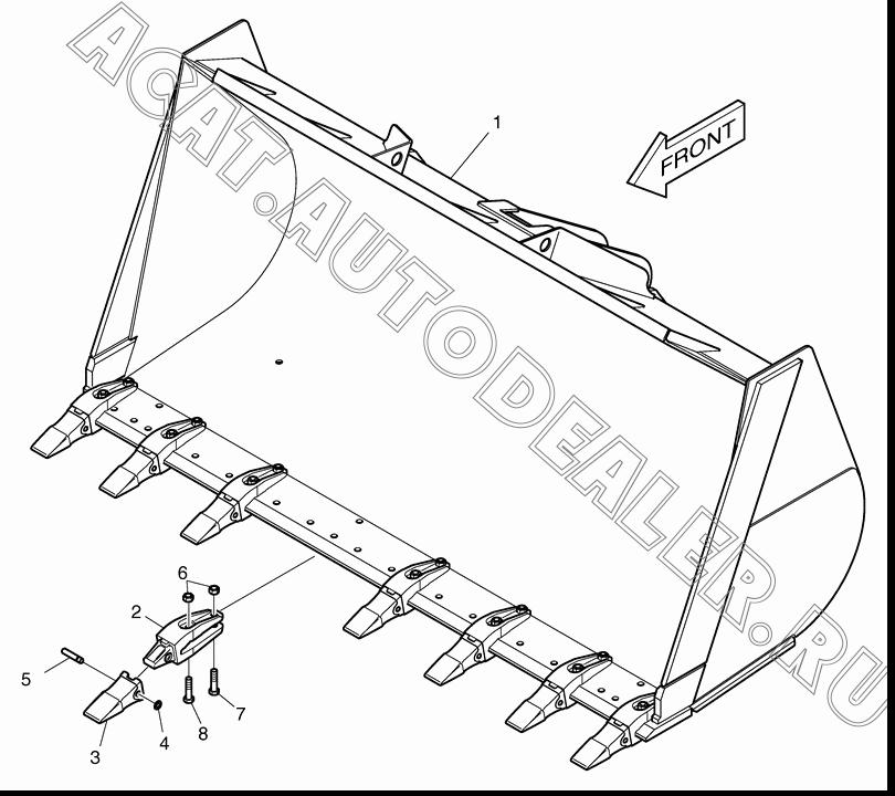 BUCKET-4.3? K1039003A для Doosan DL500
