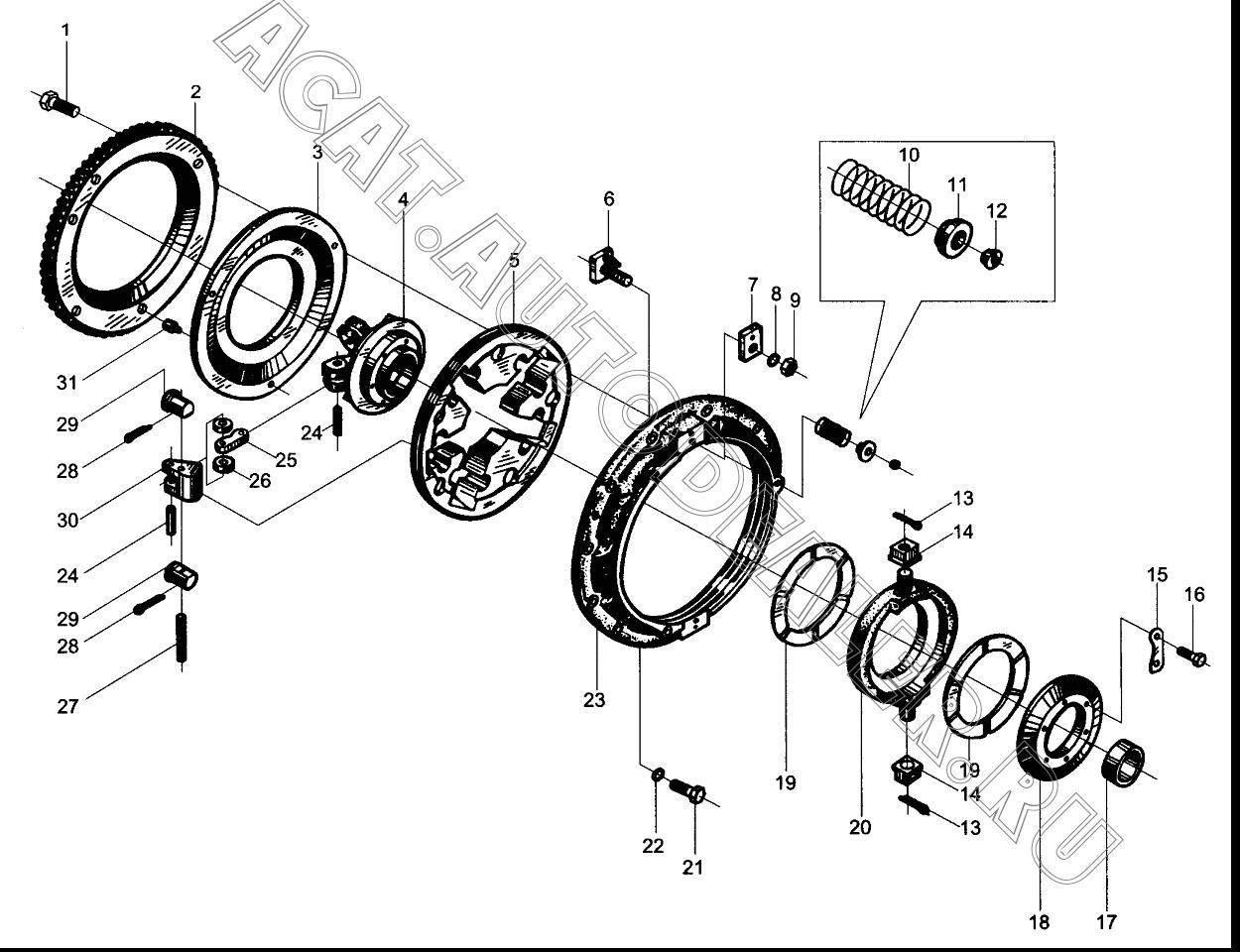 Приводной диск 211068 для XCMG DT140B