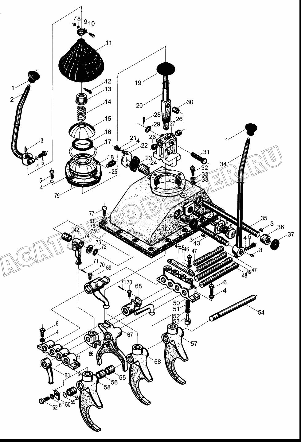 Ручка управления 0A03042 для XCMG DT140B