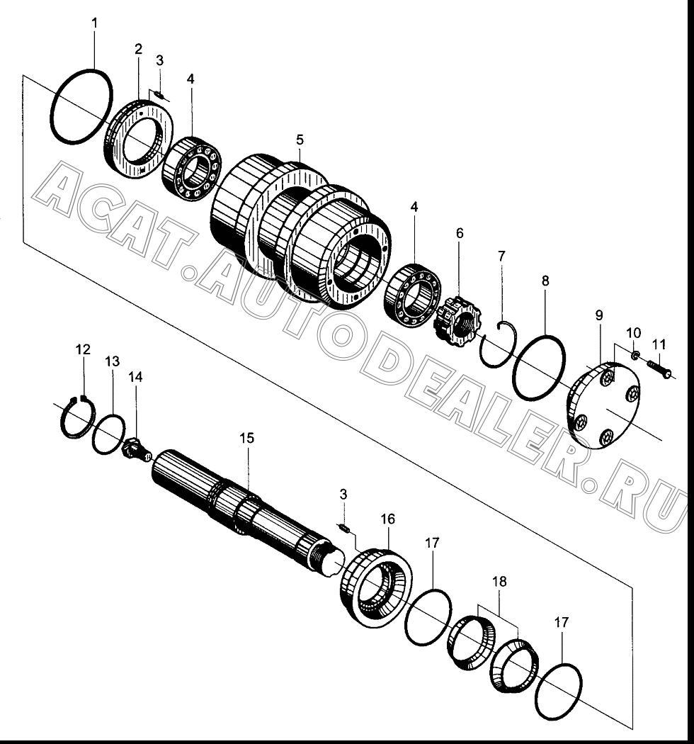 Подшипник 7511е GB297-84 для XCMG DT140B