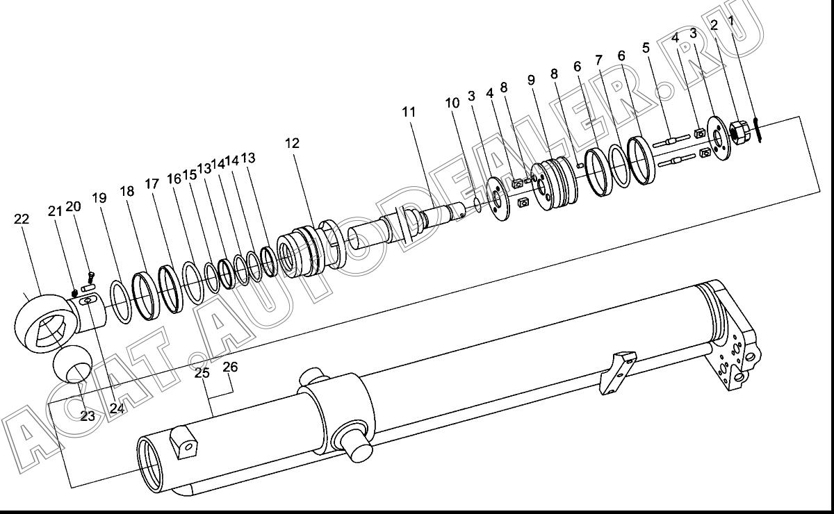 Шпонка 583774 для XCMG DT140B