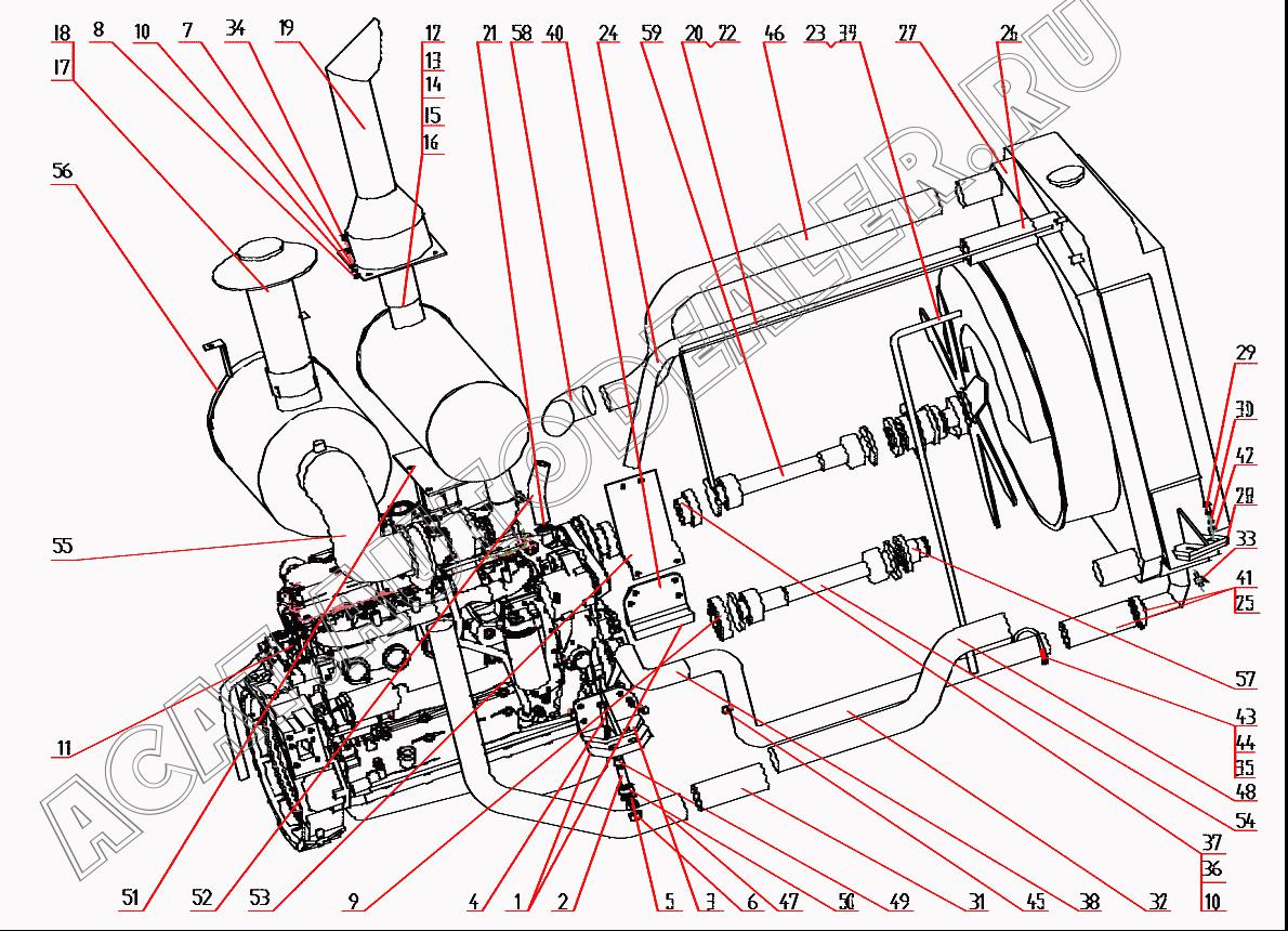Engine QSB6.7-(220hp) для XCMG GR215A