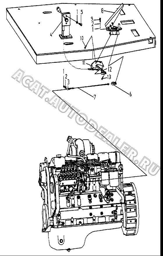 Шаровой кронштейн 105020009 для XCMG GR165
