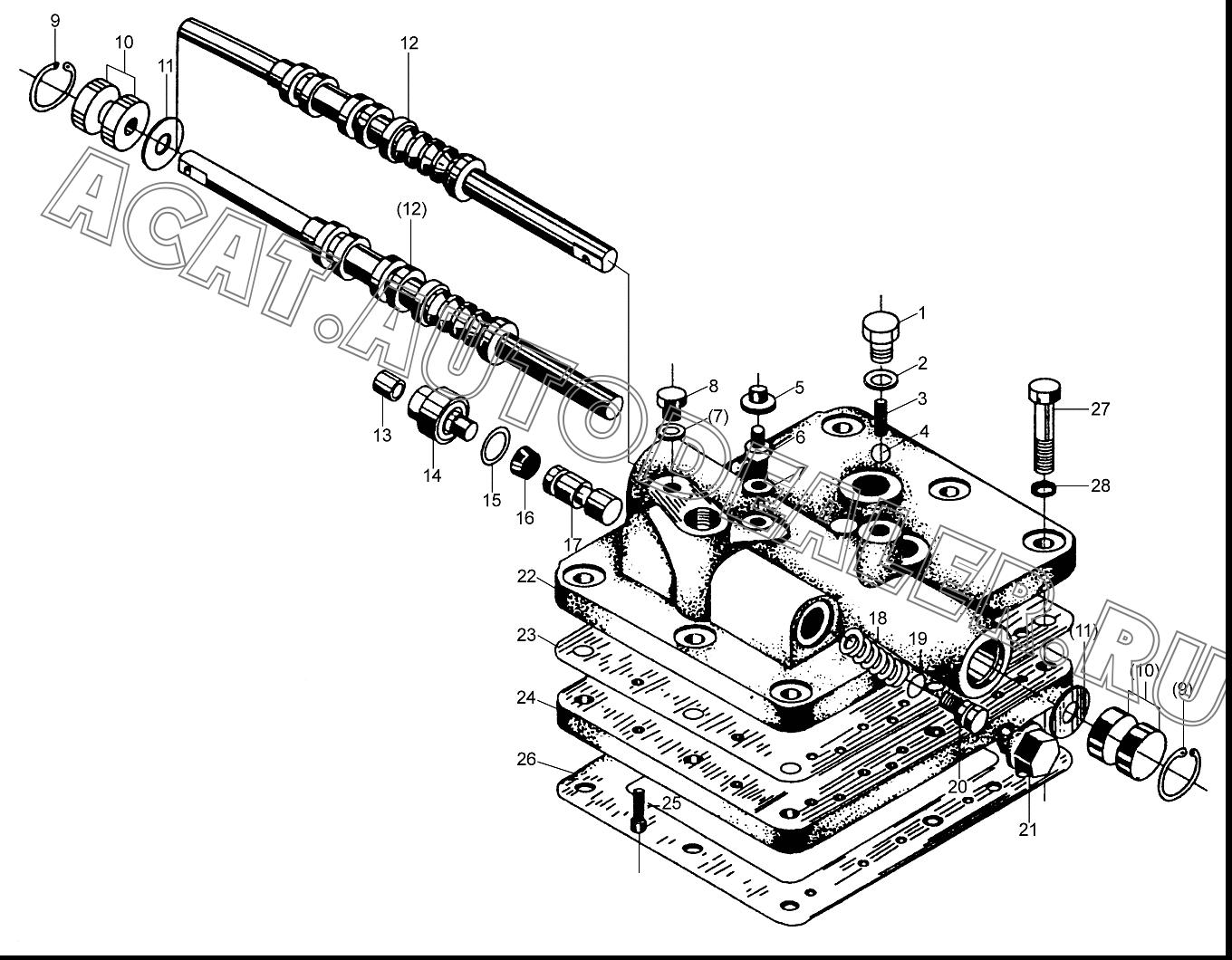 Ремонтный комплект клапана управления 30 30 860110713 для XCMG LW300FN