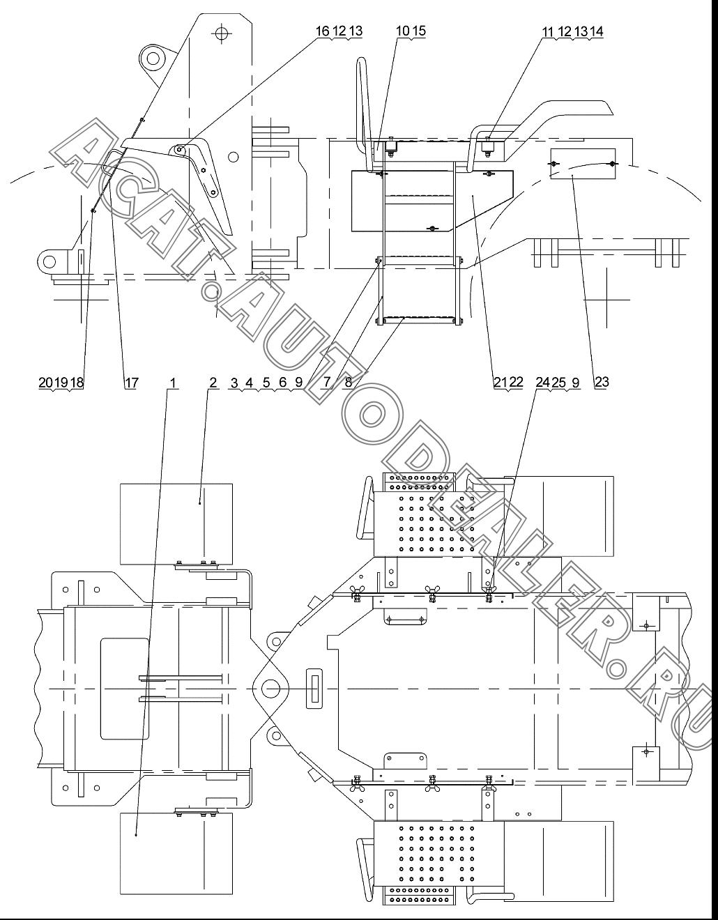 Левый брызговик 250500142 для XCMG LW300FN