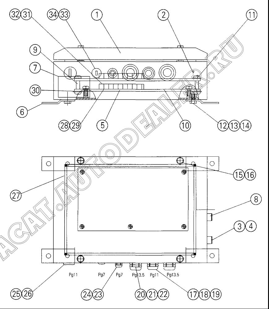 PG socket PG11 10220358 для XCMG QY70K