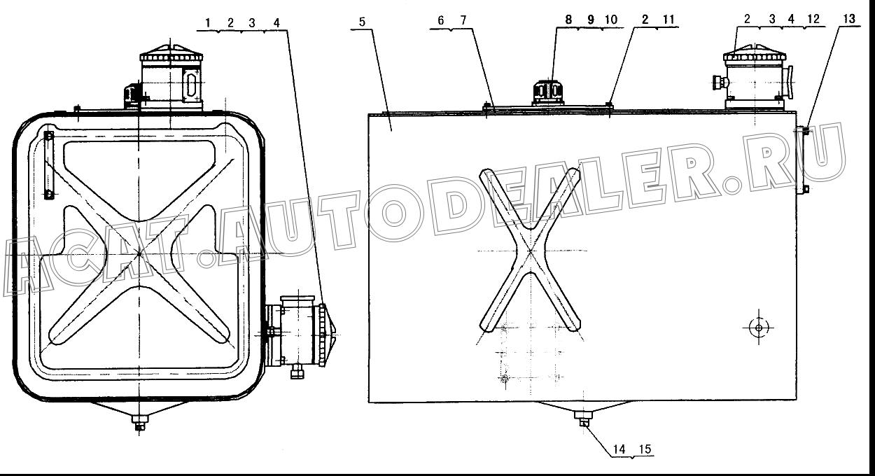 Корпус масляного бака 11413400 для XCMG QY30K5