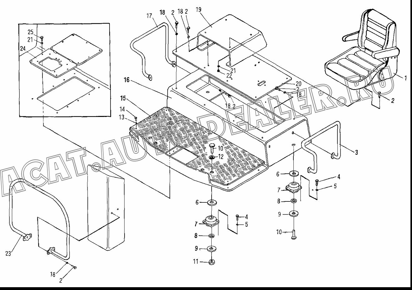Кресло оператора B8-3240 для XCMG XD30