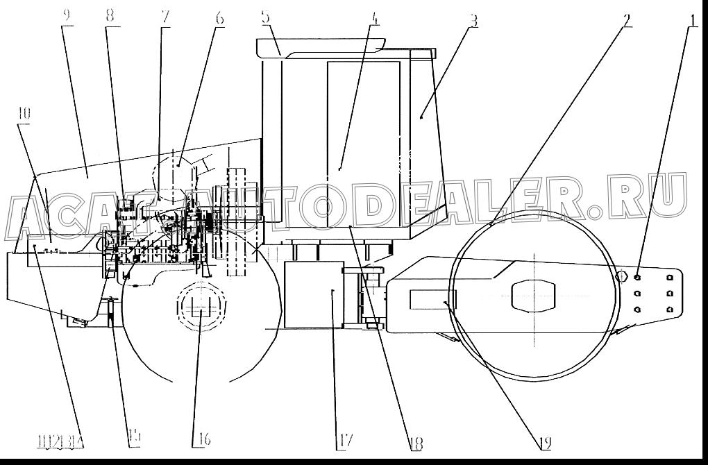Frames 2EW001 для XCMG XS160, XS190