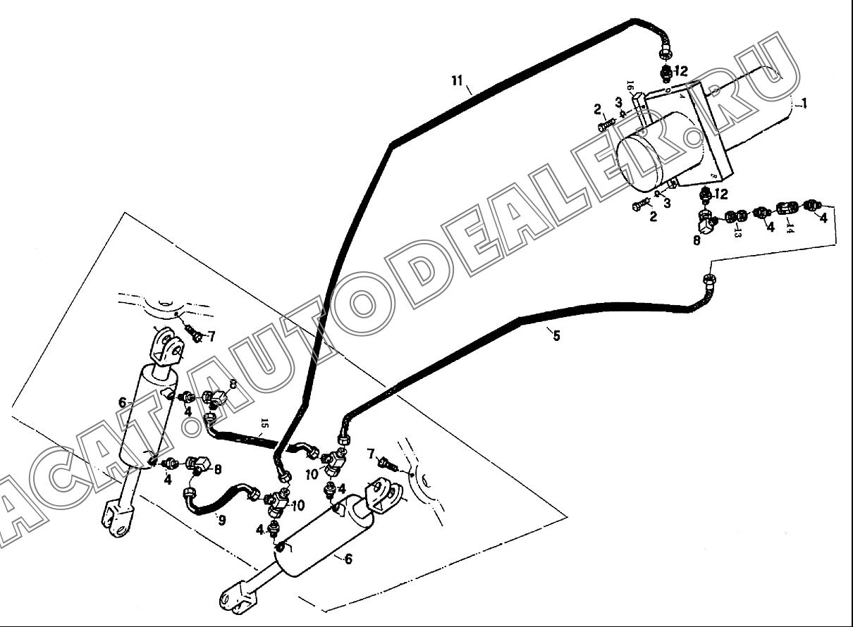 Adapter A3-2497 для XCMG XS160, XS190