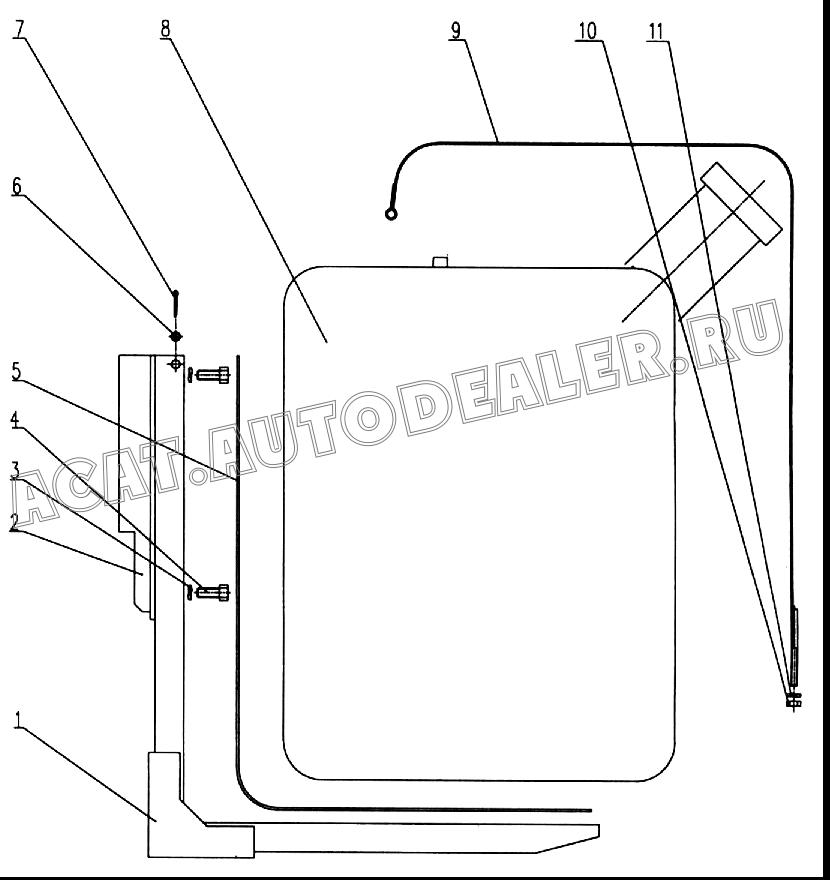 Support socket XZ16K.46.2 для XCMG XZ16K-XZ50K