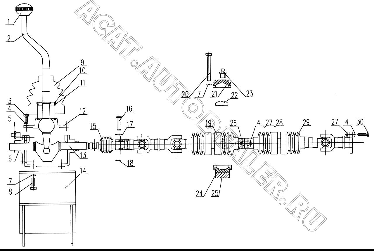 Pull rod XZI6K.70.13A для XCMG XZ16K-XZ50K