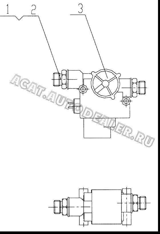 End Straight Connection XZ16K-39-5A для XCMG XZ50K