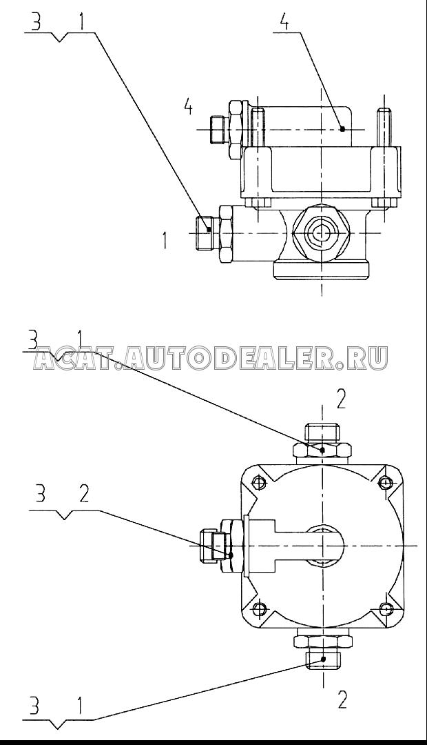 End straight connection XZ16K.41.12 для XCMG XZ50K