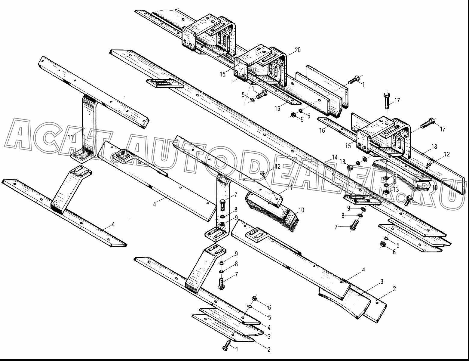Left bracket YL20.00.6.8 для XCMG YL16
