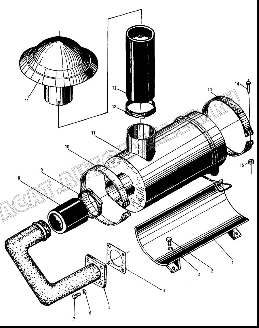 Bracket air cleaner 3Y15A.5a.1 для XCMG YZ10, YZ12, YZ14