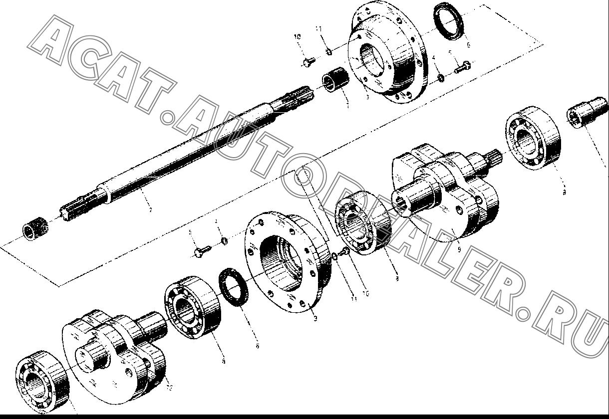 Приводной вал 320130 для XCMG YZ16JC