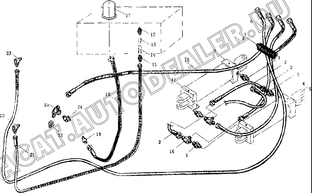Рукав высокого давления A3-5239 для XCMG YZ16JC