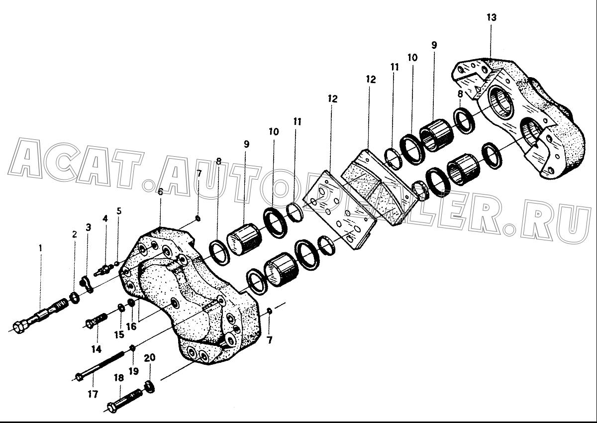 Жесткое уплотнительное кольцо ZL40.12.4-8 для XCMG ZL50G