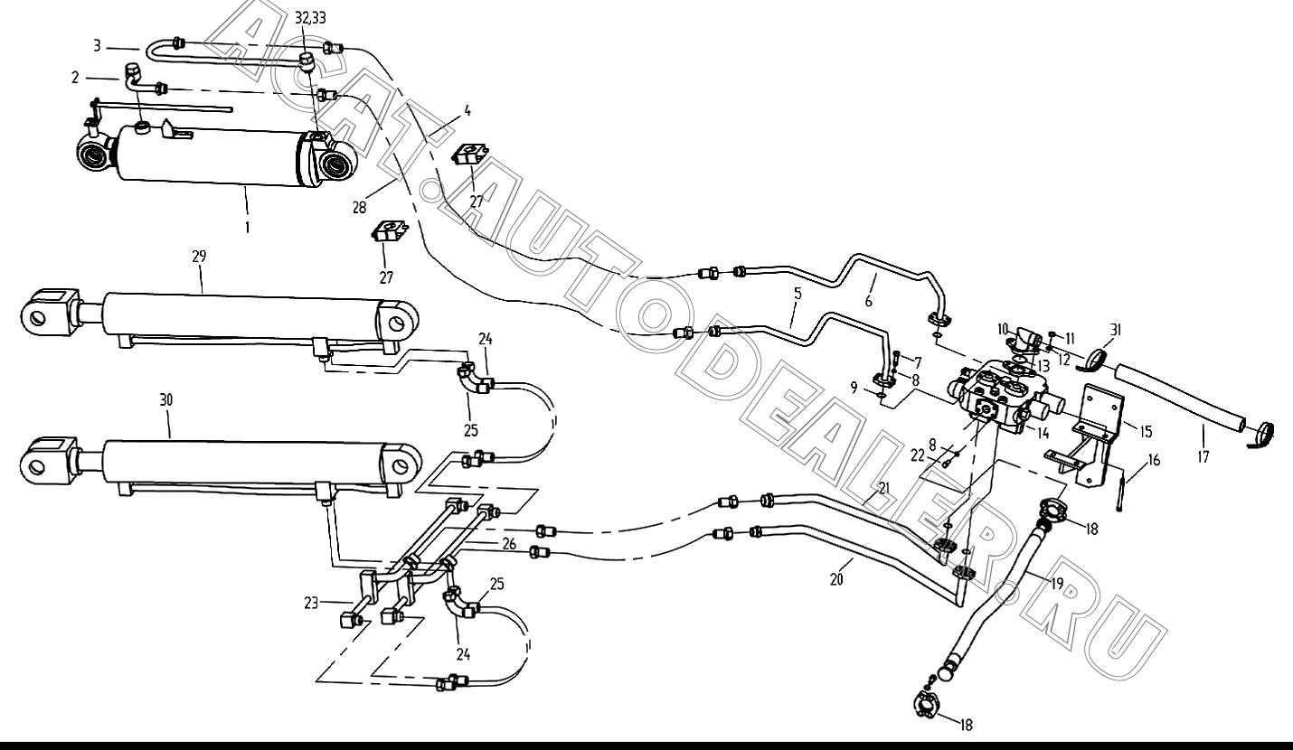 Cylinder 5000863 для XCMG LW300F