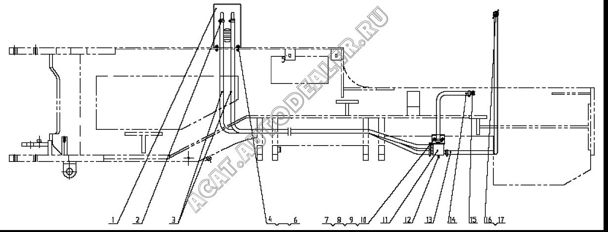 Heater 5005125 для XCMG LW300F