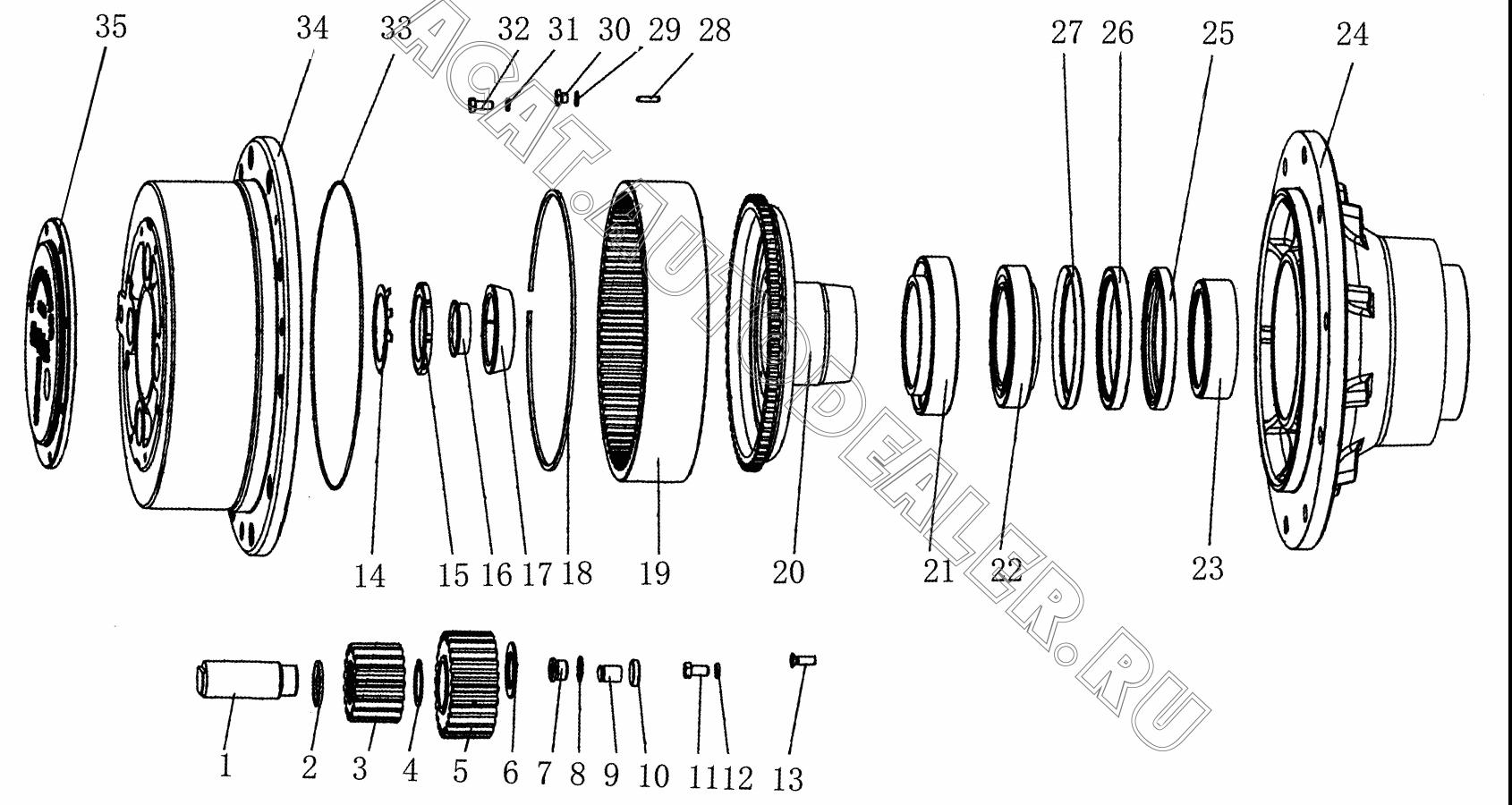 Ring 50 52100009 для XCMG LW541F