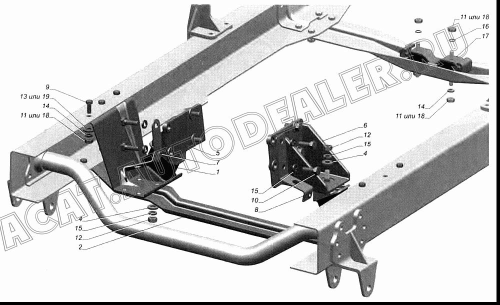 Подушка передняя 3309-1001200 для Cummins ISF 2.8