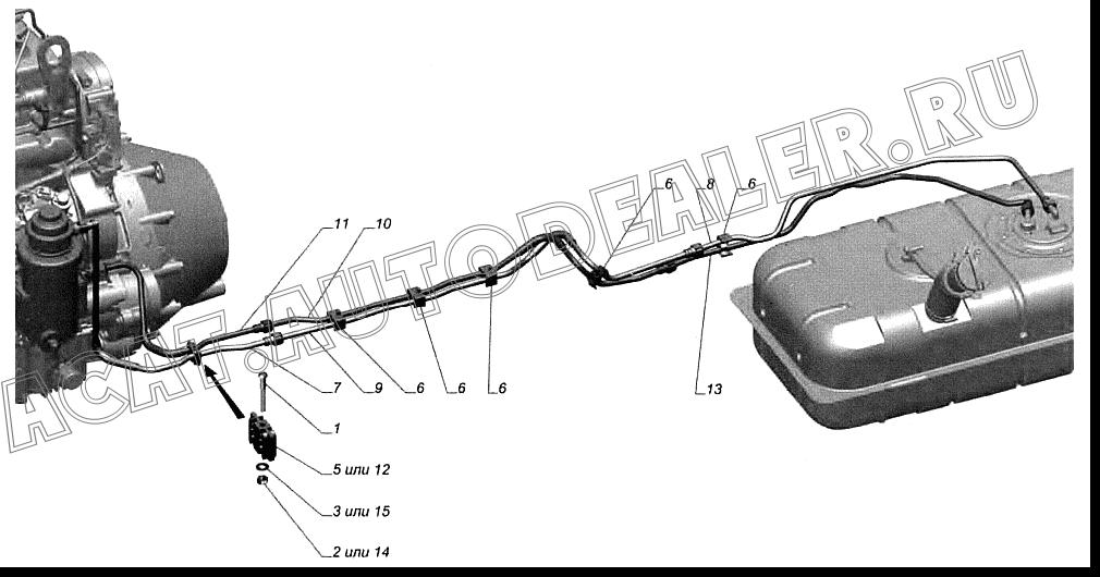 Скоба 056080.001 для Cummins ISF 2.8