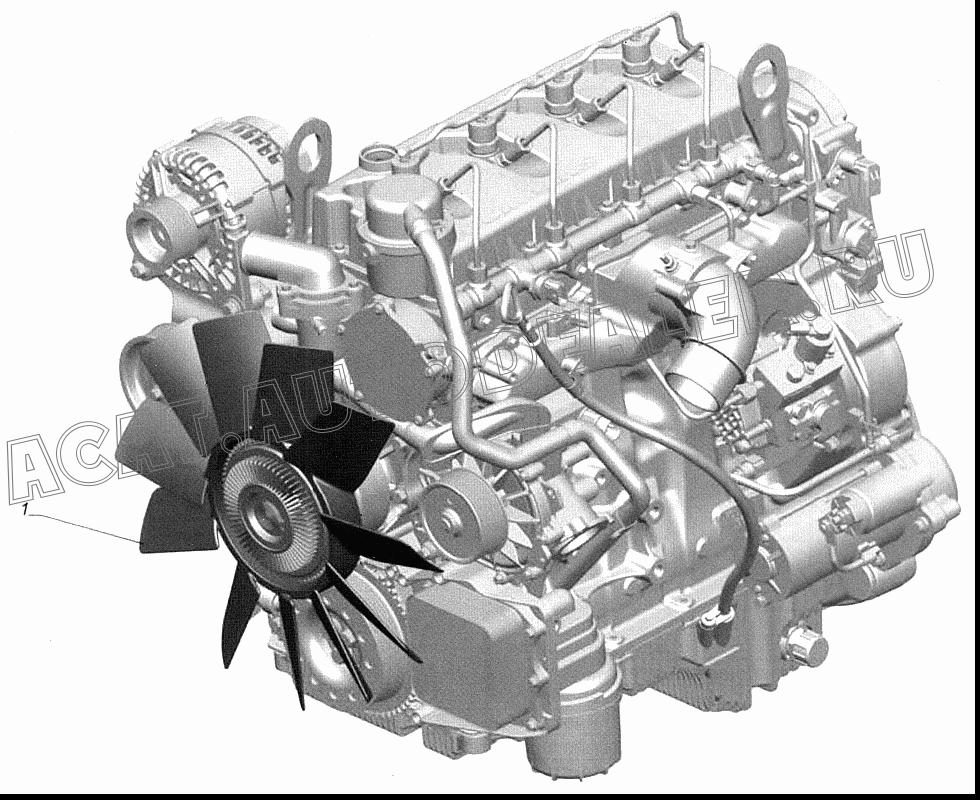 Вентилятор с вязкостной муфтой 020005181 для Cummins ISF 2.8