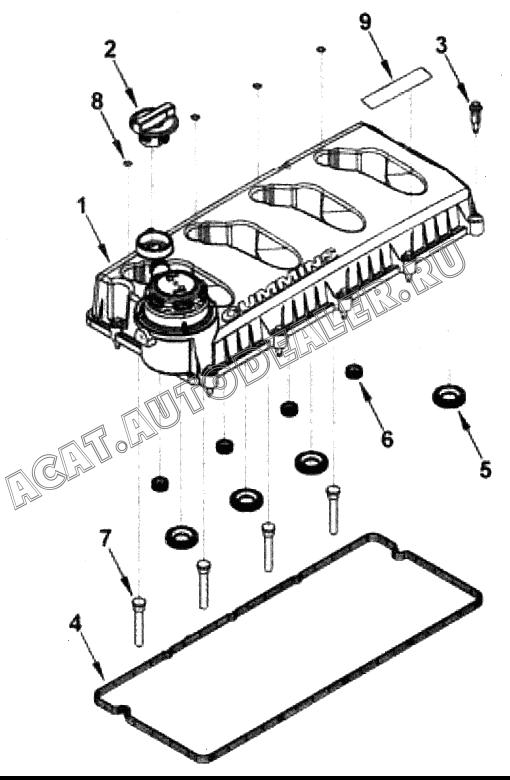 Крышка клапана 5262618 для Cummins ISF 2.8