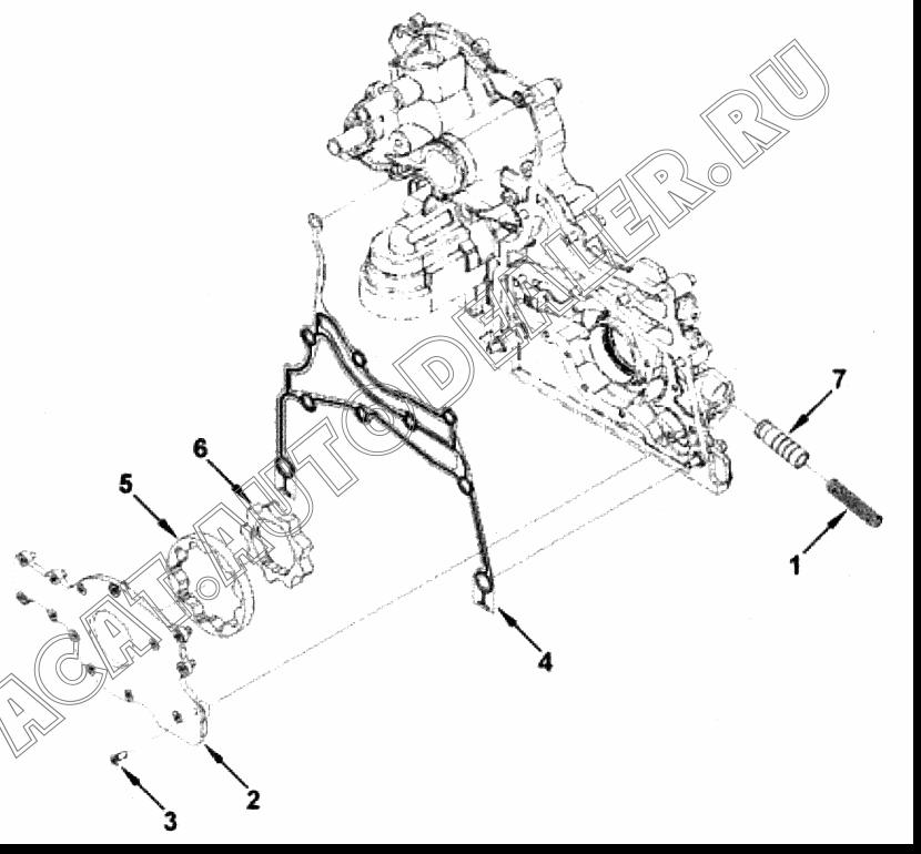 Нажимная пружина 4990816 для Cummins ISF 2.8