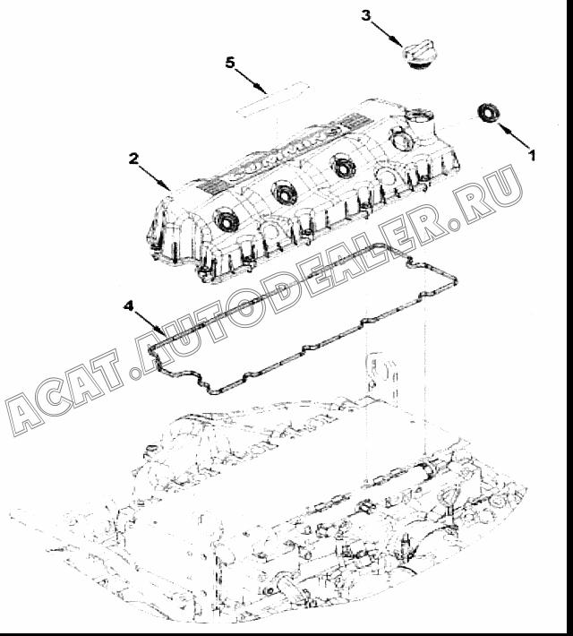 Крышка клапана 5261019 для Cummins ISF 2.8