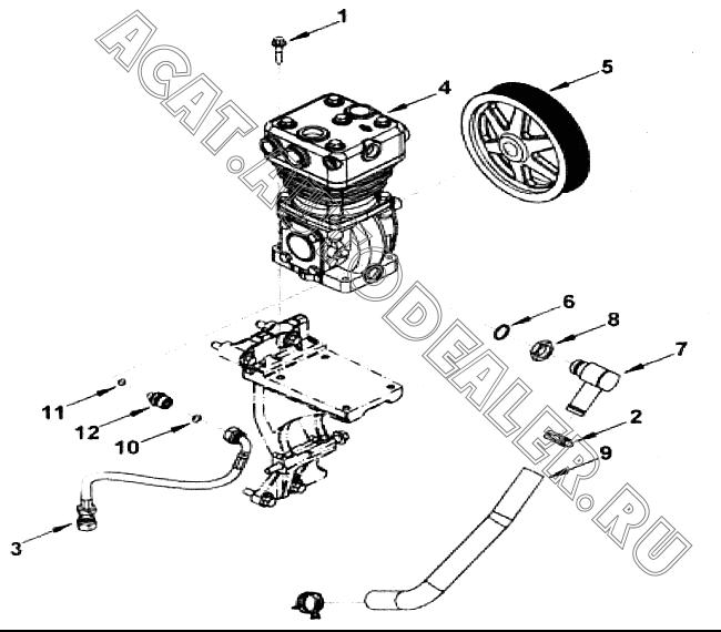 Хомут шланга 3937613 для Cummins ISF 2.8